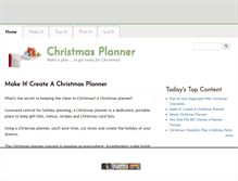 Tablet Screenshot of christmasplanner.com